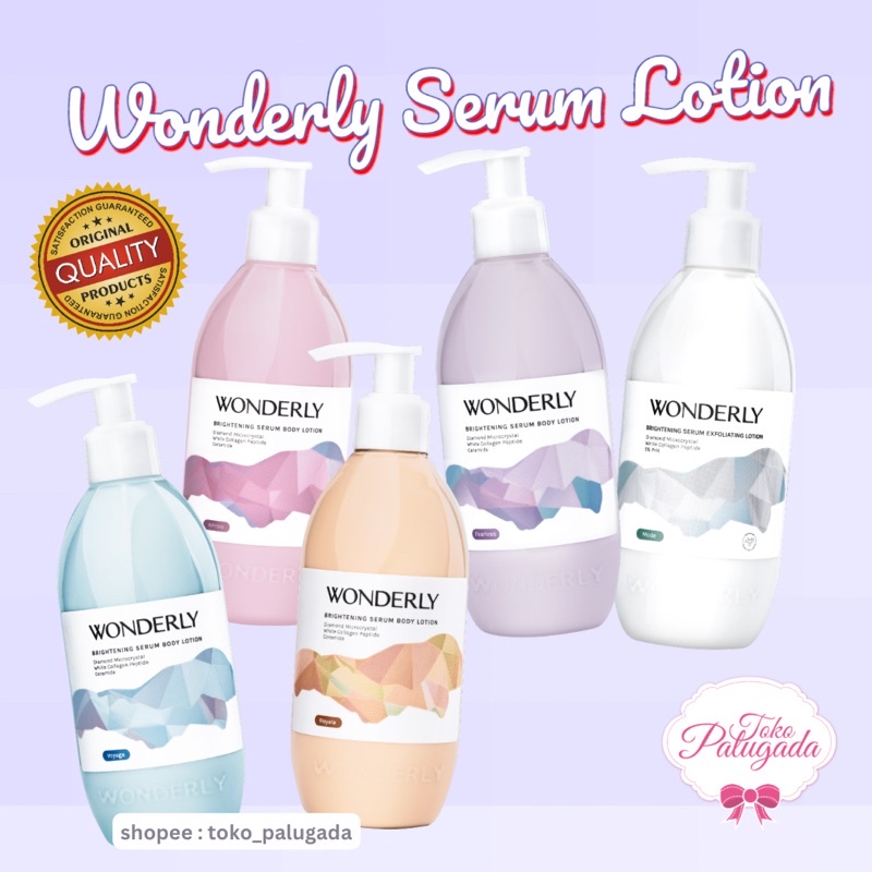 [BISA COD] Wonderly Brightening Serum Body Lotion 300ml - Wonderly Lotion - Lotion Wonderly - Wonderly Hand Body - Wonderly Face Serum - Serum Wonderly