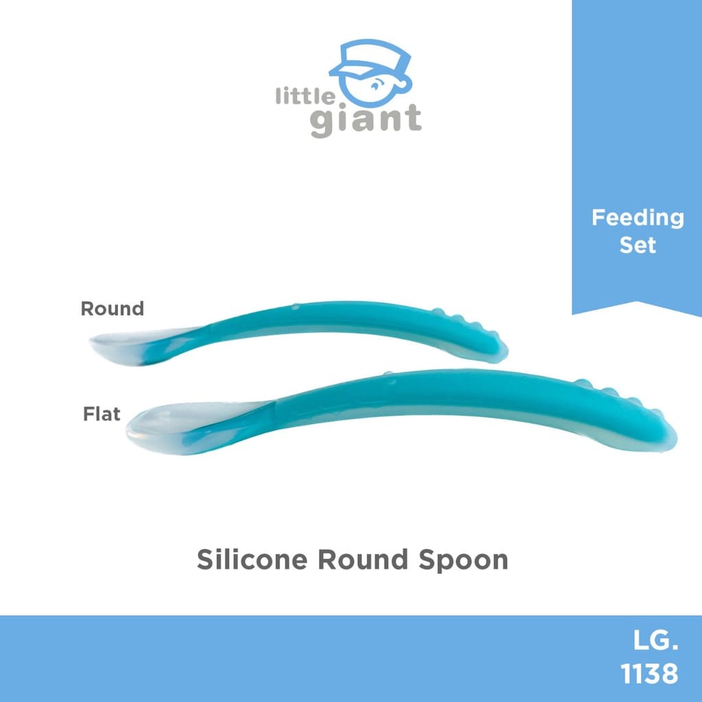 Little Giant Silicone Round &amp; Flat Spoon - LG1138/1139