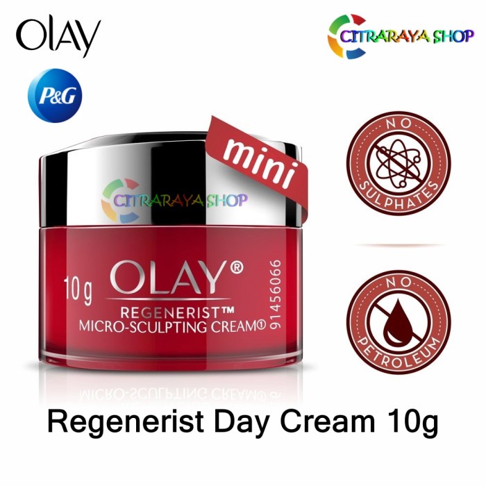 OLAY ADVANCED ANTI AGING PELEMBAB REGENERIST MICROSCULPTING CREAM 14g