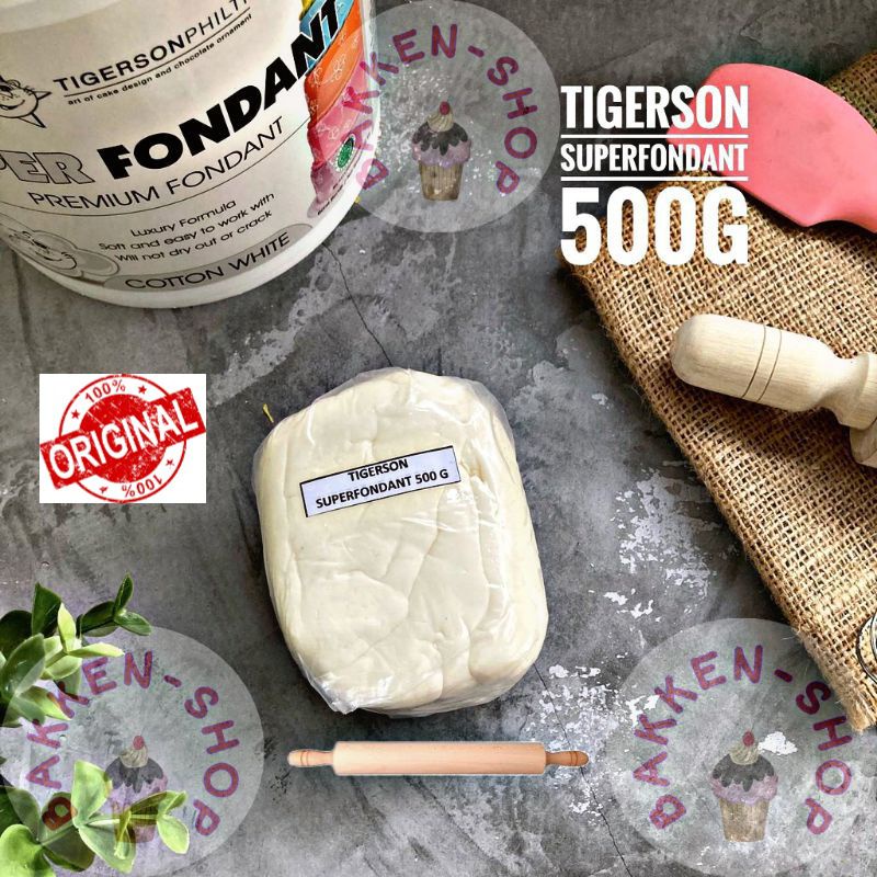 

Fondant Tigerson Putih/Cotton White Super Fondant Tigerson 500gr