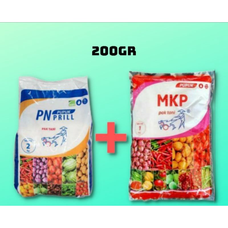 pupuk mkp+kno3 putih repack 200 gram