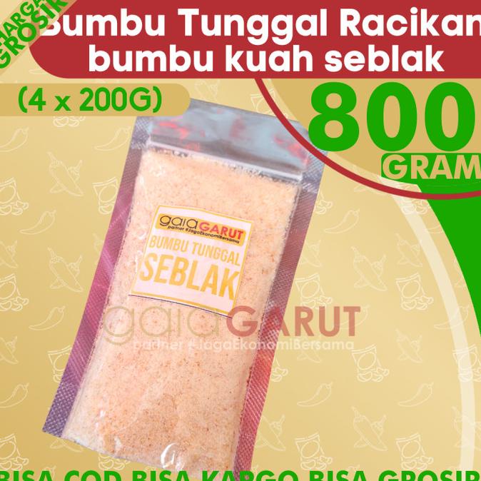

*:*:*:*:*] KHUSUS GROSIRAN - BUMBU TUNGGAL SEBLAK 1Kg (4 x 200gr) racikan kemasan