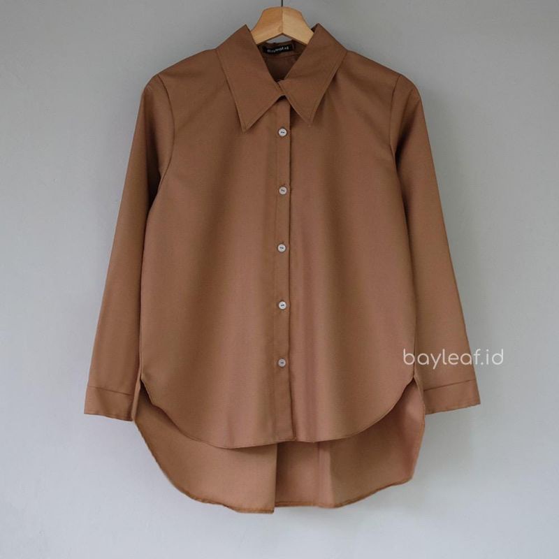kemeja wanita Korea lengan panjang