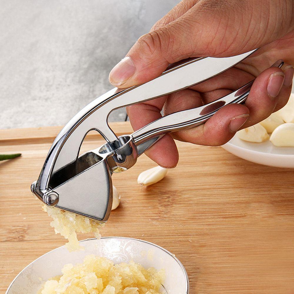 [Elegan] Garlic Presser Professional Metal Tahan Karat Mudah Bersih Aksesoris Dapur Alat Dapur