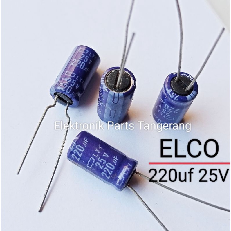 ELCO 220UF 25V ELCO 25V 220UF ELCO 220 UF 25V