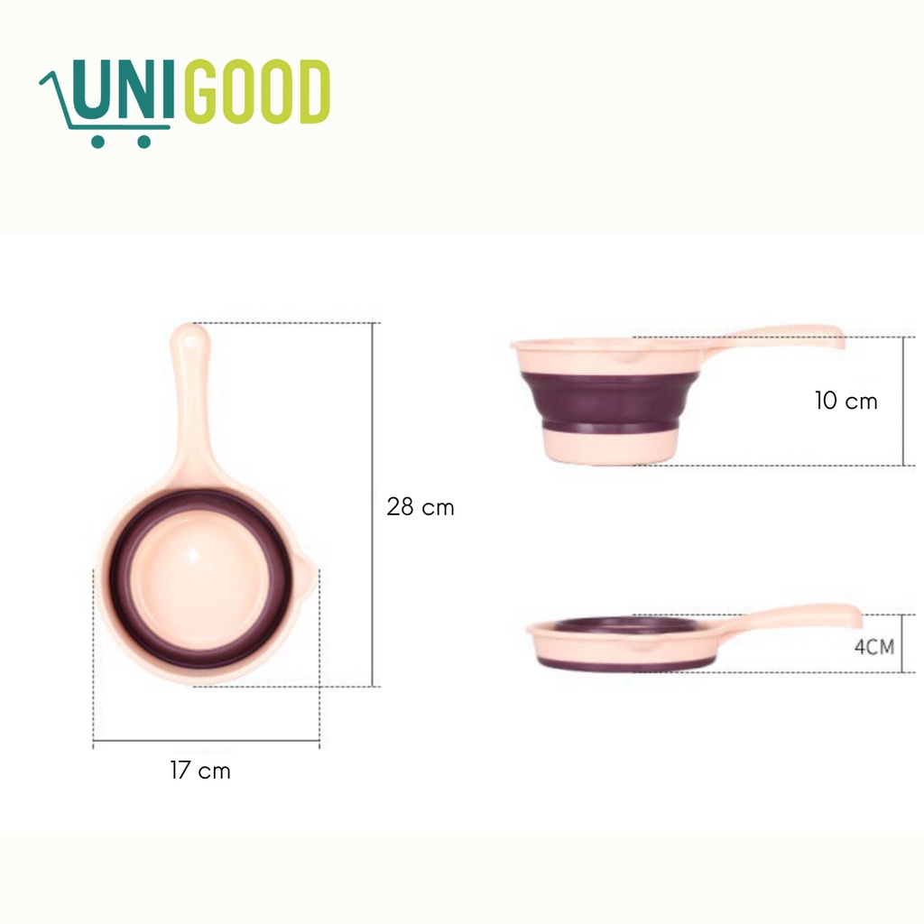 UNIGOOD - Gayung Lipat Gayung Portable Plastik Tebal