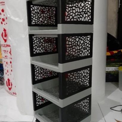 [KODE DIR] RAK YOYO 5 SUSUN RAK SERBAGUNA FULL HITAM DAN HITAM ABU-ABU (free bubble wrap dan dilapis