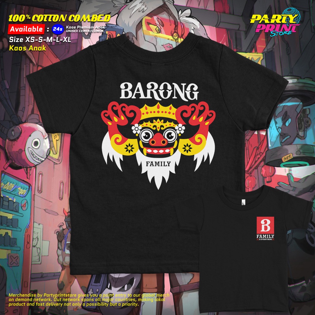 Partyprintstore Kaos Anak Cowok Band Yellow Claw Barong Family Is Everything
