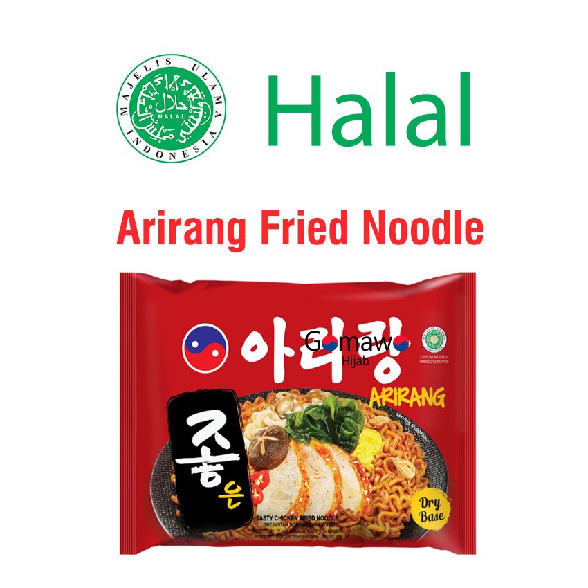 

MIE INSTAN ARIRANG FRIED NOODLE HALAL MUI