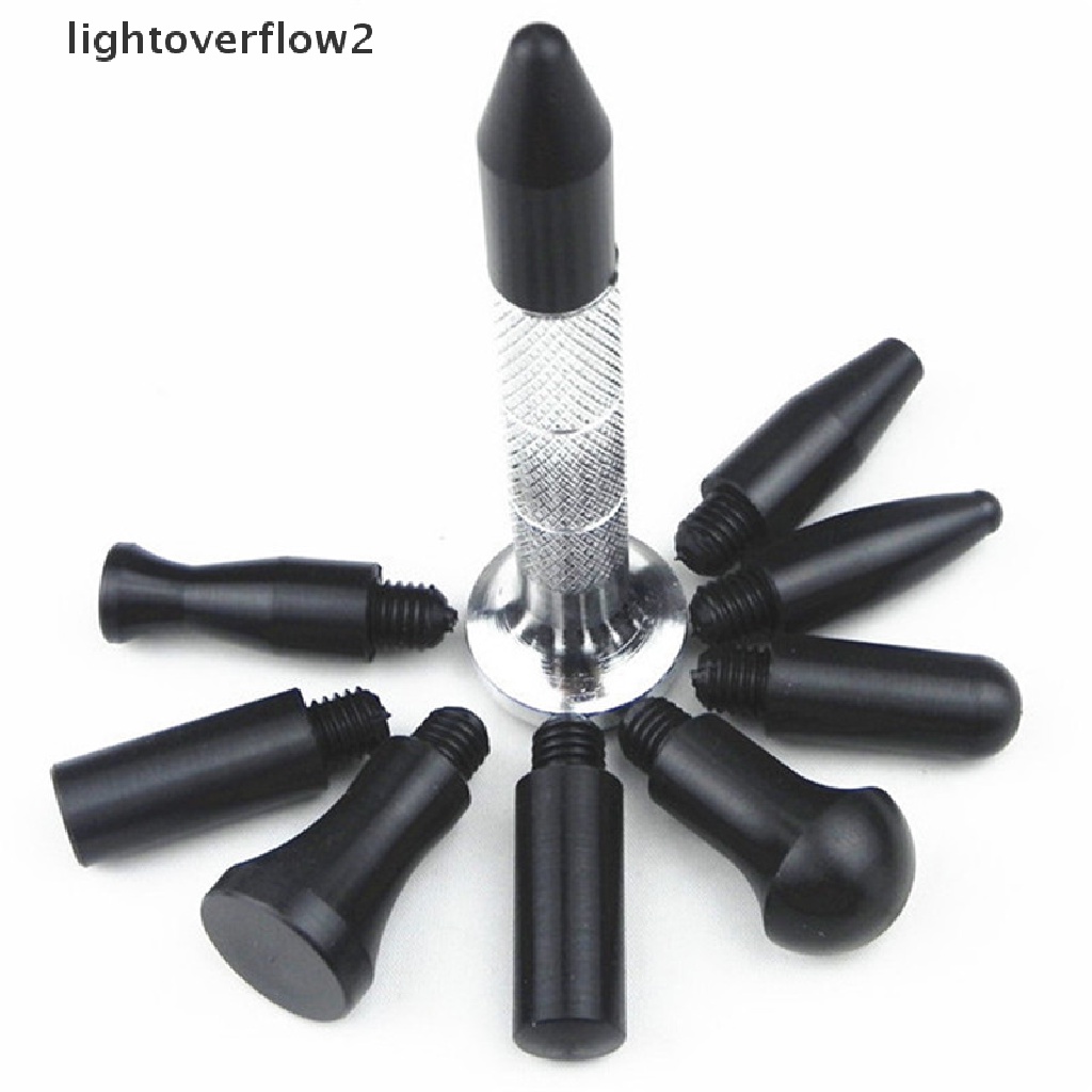 (lightoverflow2) Pena Tap Down Dengan 9 Kepala Untuk Reparasi Penyok Mobil