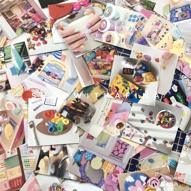 

Sticker Aesthetic | 40 pcs Korean Pastel Rainbow Aesthetic | SHOPWITHAFINA