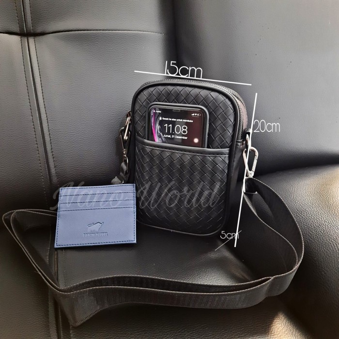 Tas Selempang Gadget Tas Phone Bag Luxury Tas Hp Kulit Motif Botega