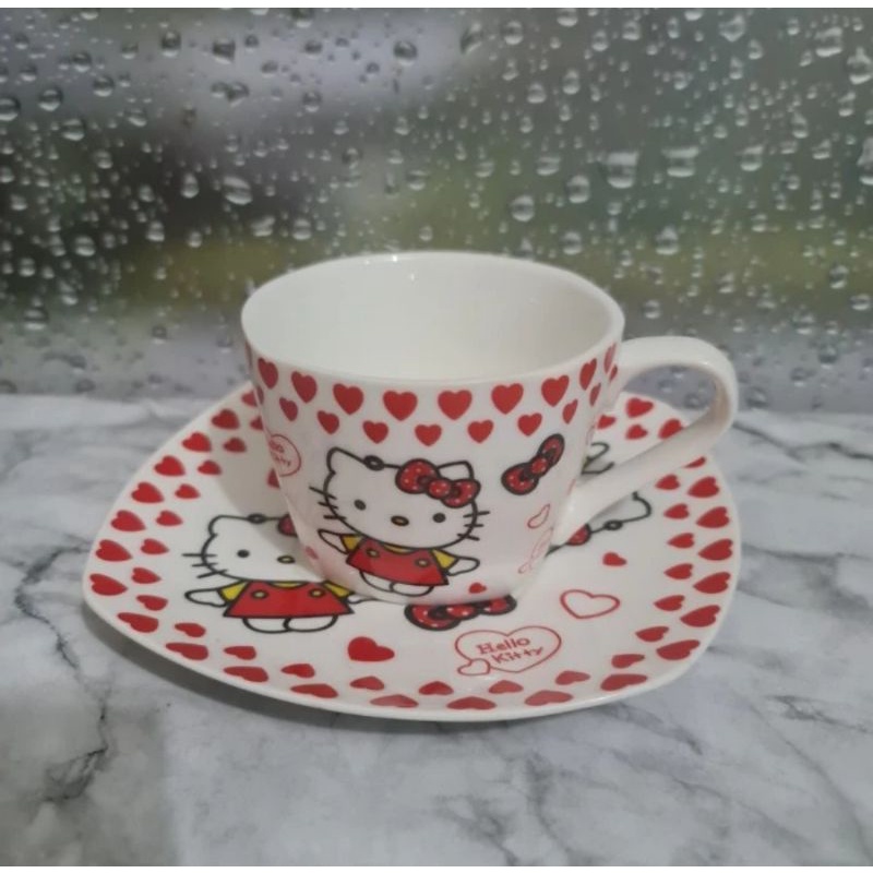 cangkir kopi/ cangkir lucu hello kitty bahan keramik
