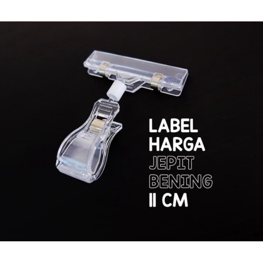 

LABEL HARGA JEPIT BENING 11 CM PENJEPIT AKRILIC DISPLAY