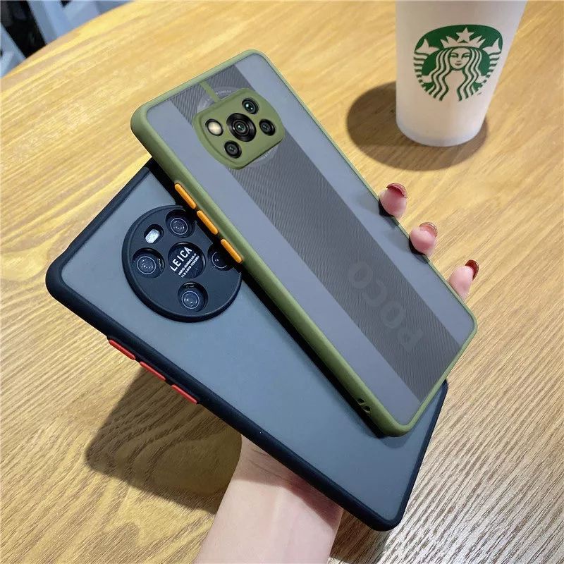 Case Xiaomi Poco X3 Pro / Poco X3 NFC Case Dove Matte Frosted Button Collor
