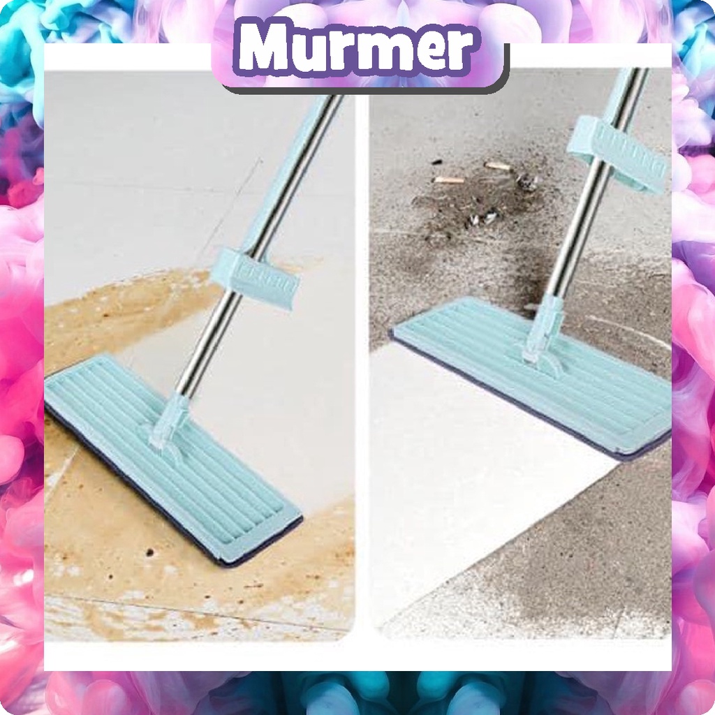 MurmerOfficial Alat Pel Lantai Tarik Microfiber Ultra Mop / Lap Pel / Alat Pel Praktis / Mop Foldable Alat Pel Lantai Dapat Diputar R833