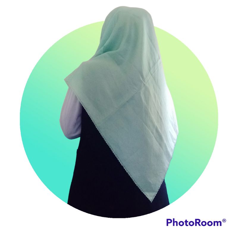 Bella Square Laser Cut tebal tidak nerawang warna MINT Glitter Segi Empat Premium 115x115