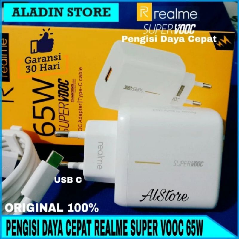 Charger Realme 8 Pro SUPER DART ORIGINAL 100% 65W type C Ori Realme
