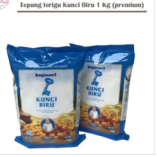 

Tertarik--TEPUNG TERIGU KUNCI BIRU 1 kg ( PREMIUM ) / 1000 gr BOGASARI