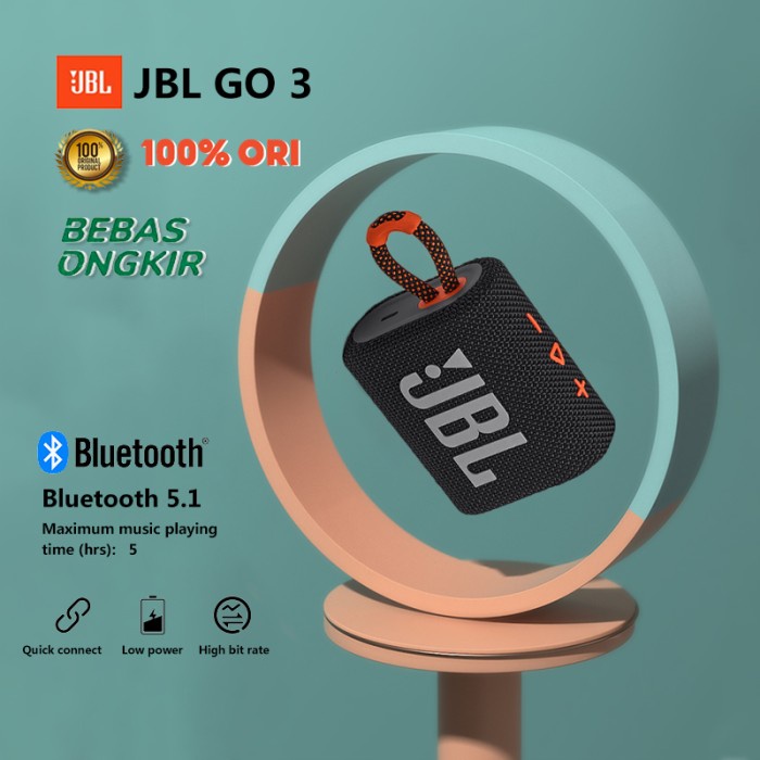 Jual Speaker Jbl Go 3 Waterproof Bluetooth Speaker Go3 Wireless