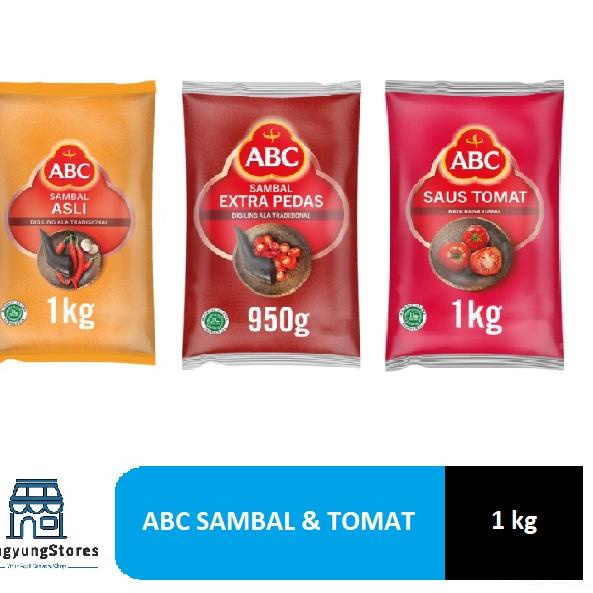 

TrxO4a4Z--ABC Sambal Asli / Ekstra Pedas / Saus Tomat 950 gram / 1 Kg