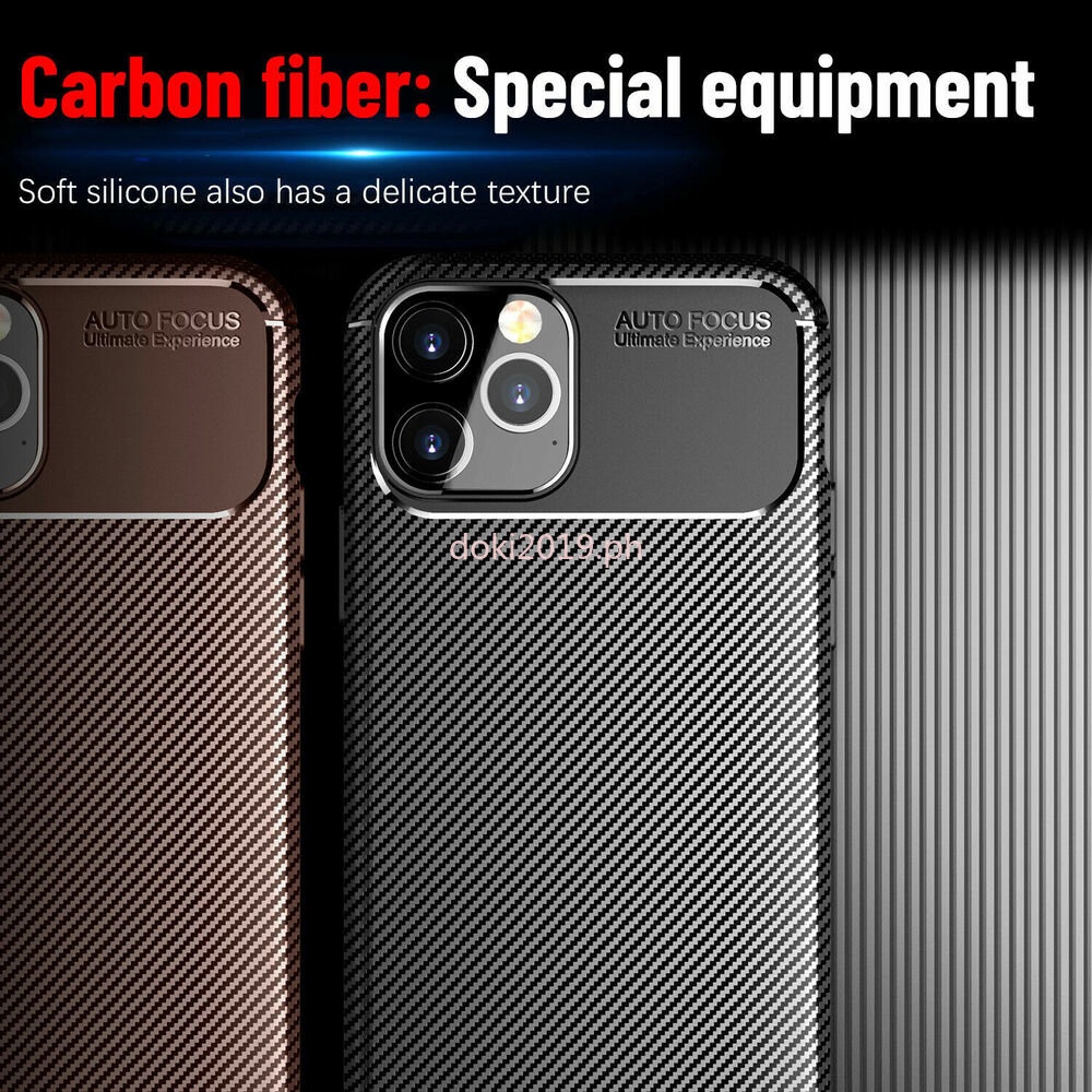 Casing Silikon Motif Carbon Fiber Untuk iPhone 14 13 12 Pro Max 11 XR 8 7 6 SE 6Plus