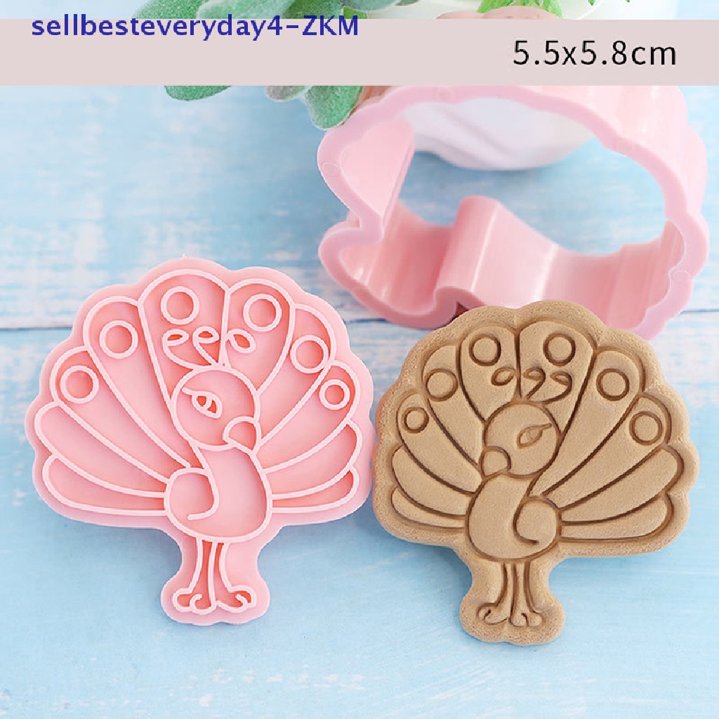8 Pcs / Set Cetakan Pemotong Icing Fondant Kue Biskuit Bentuk Hewan Hutan