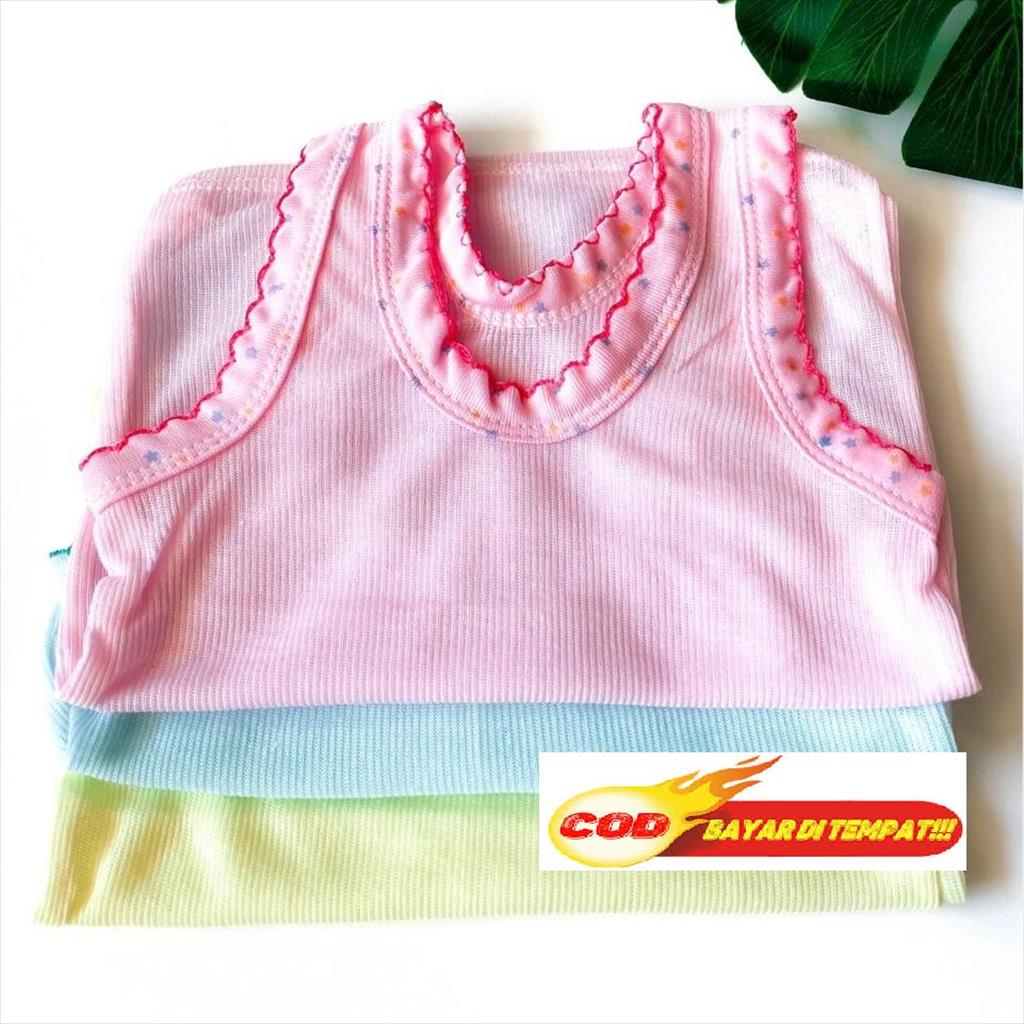 YA 874 - Kaos Singlet lUx Kaos Kutang Kutung Polos Dalaman Anak Bayi Balita Warna Warni