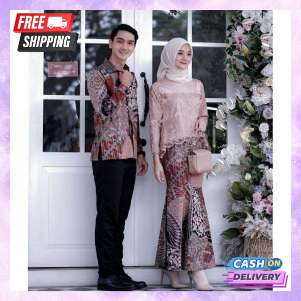 Buju Lamaran Import Setelan Kebaya Kopel Stelan Kabaya Kondangan Baju Engagement Cople Bj Tunangan K