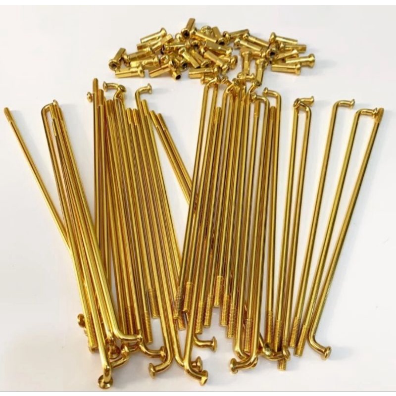 Jari jari ruji motor warna gold nipple gold ring 17 ring 14