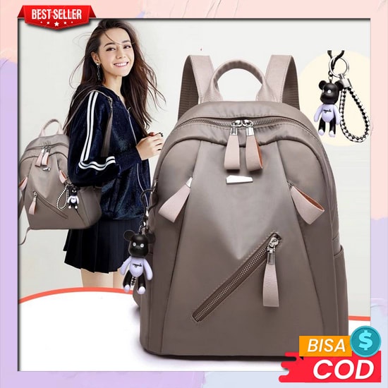 Cod Ransel Mini Kulit Sintetis Motif Jait-Jait Bordir / Ransel Wanita Remaja Murah / Tas Ransel Rans