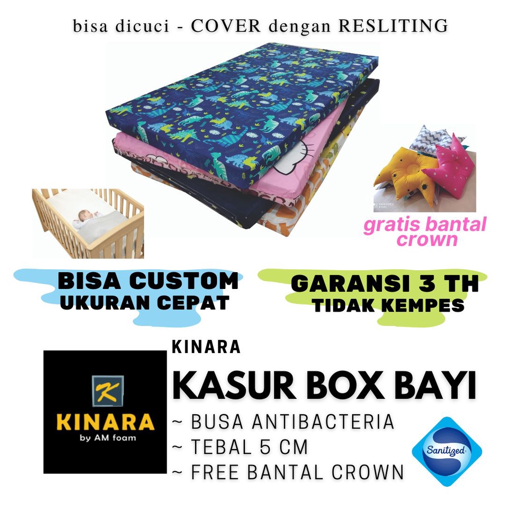 Kinara Alas Playmat/Kasur Box Bayi Besar