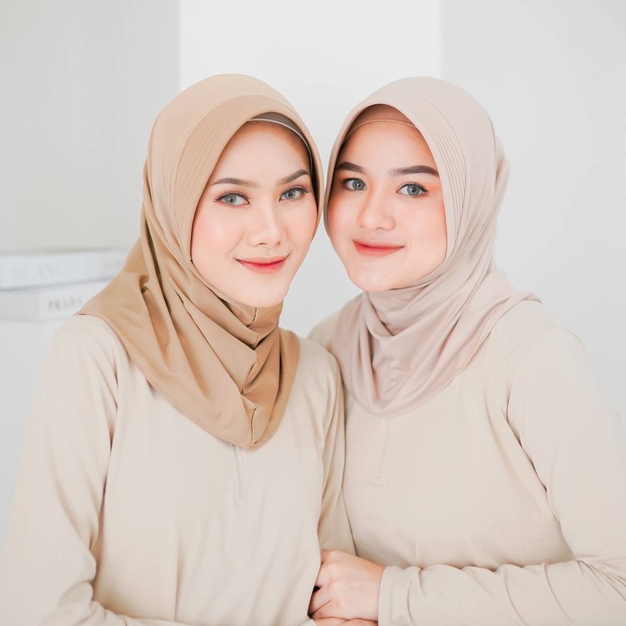 Jilbab Sport Jersey Simple Pet Antem