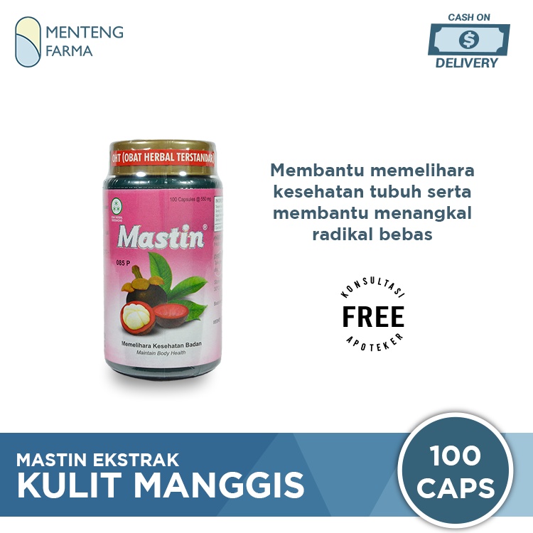 Mastin Ekstrak Kulit Manggis Isi 100 Capsules - Suplemen Kesehatan