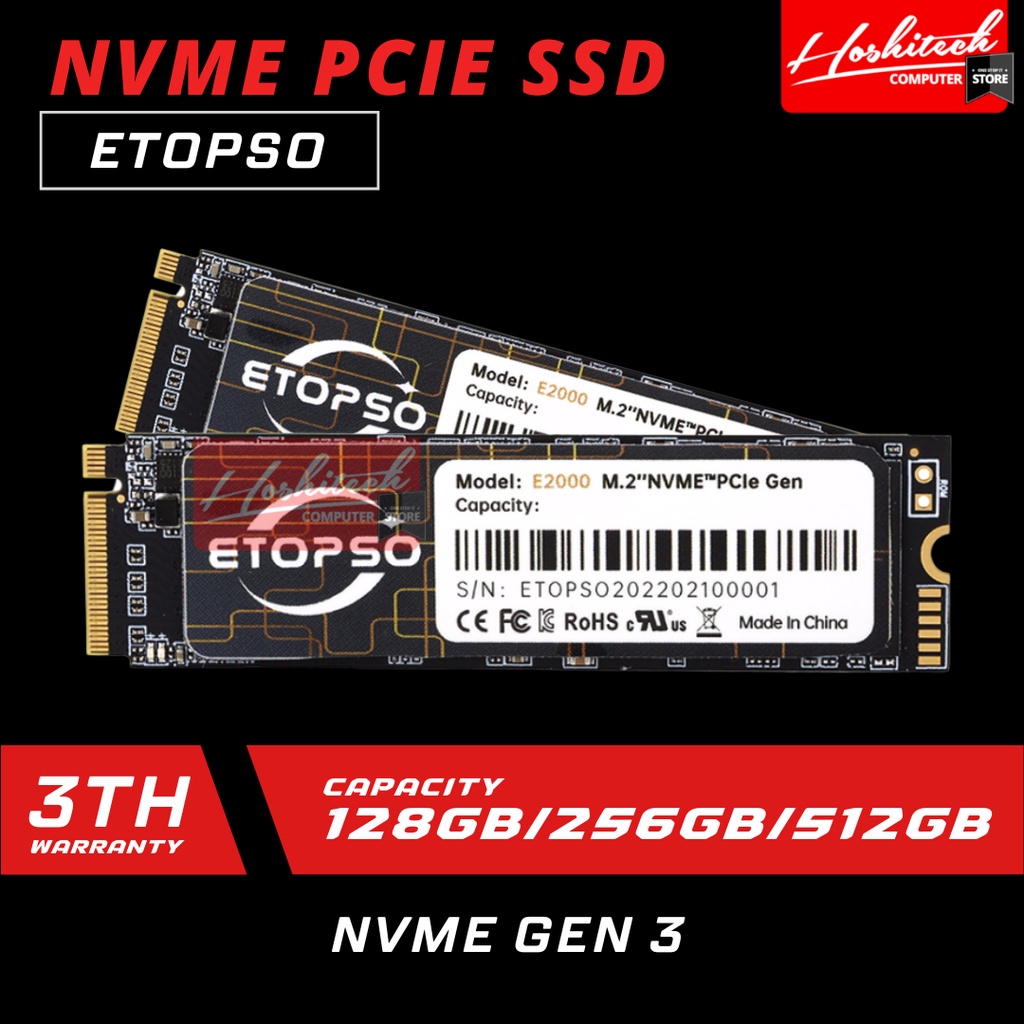 SSD NVME 512GB 256GB 128GB ETOPSO PCIE