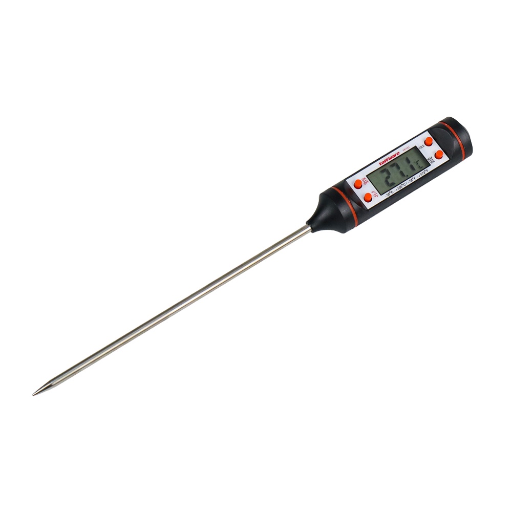 Digital Food Thermometer OMHR0OBK for Kitchen Cooking BBQ - Black