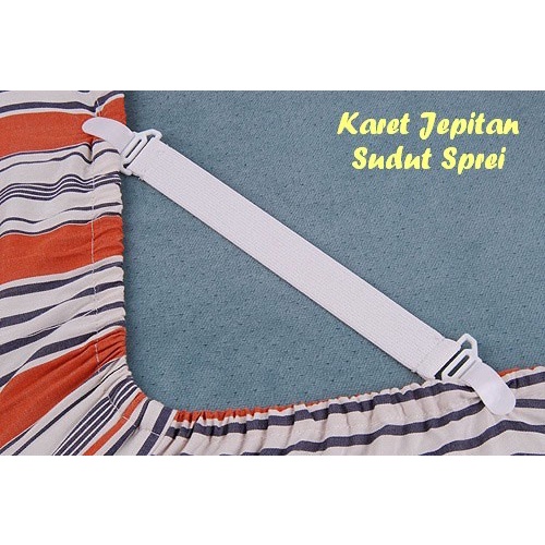 LS 4PCS Tali Karet Sprei Ujung Kasur / Pengait Sprei Ujung Kasur / BED