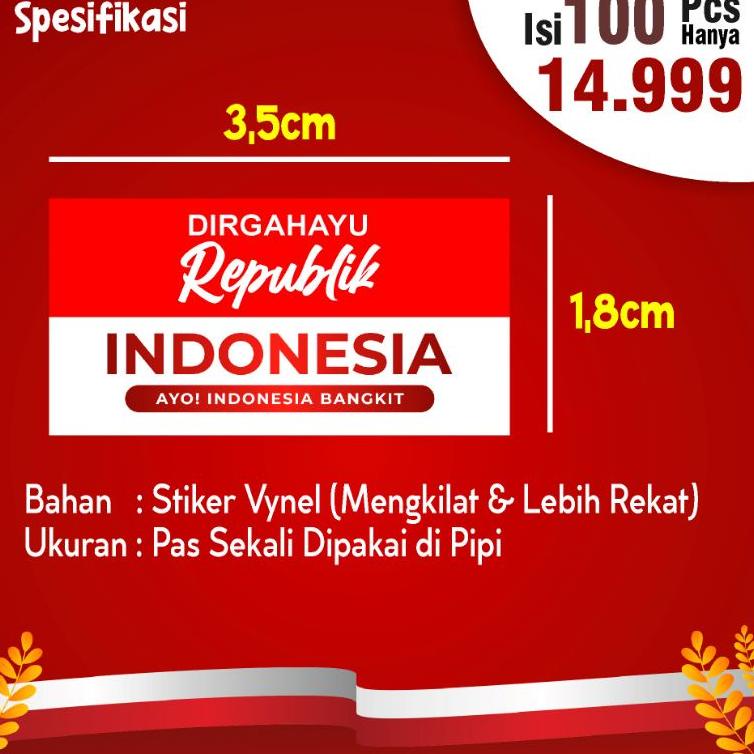 

PROMO SPESIAL Stiker Pipi Bendera Merah Putih 1 Pcs (PREMIUM) ! 866