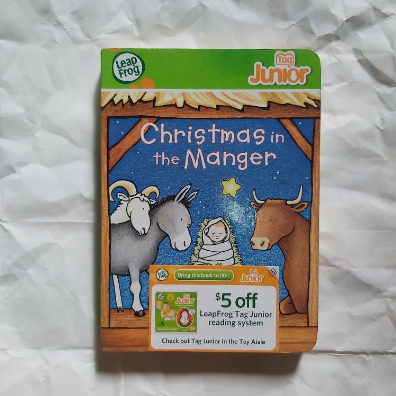 Obral Buku Boardbook Anak LeapFrog Tag Junior Reading System - CHRISTMAS IN THE MANGER