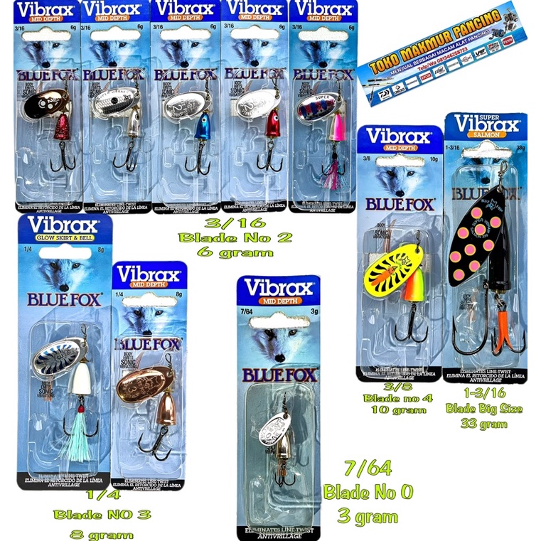Lure Spinner Vibrax BLUE FOX