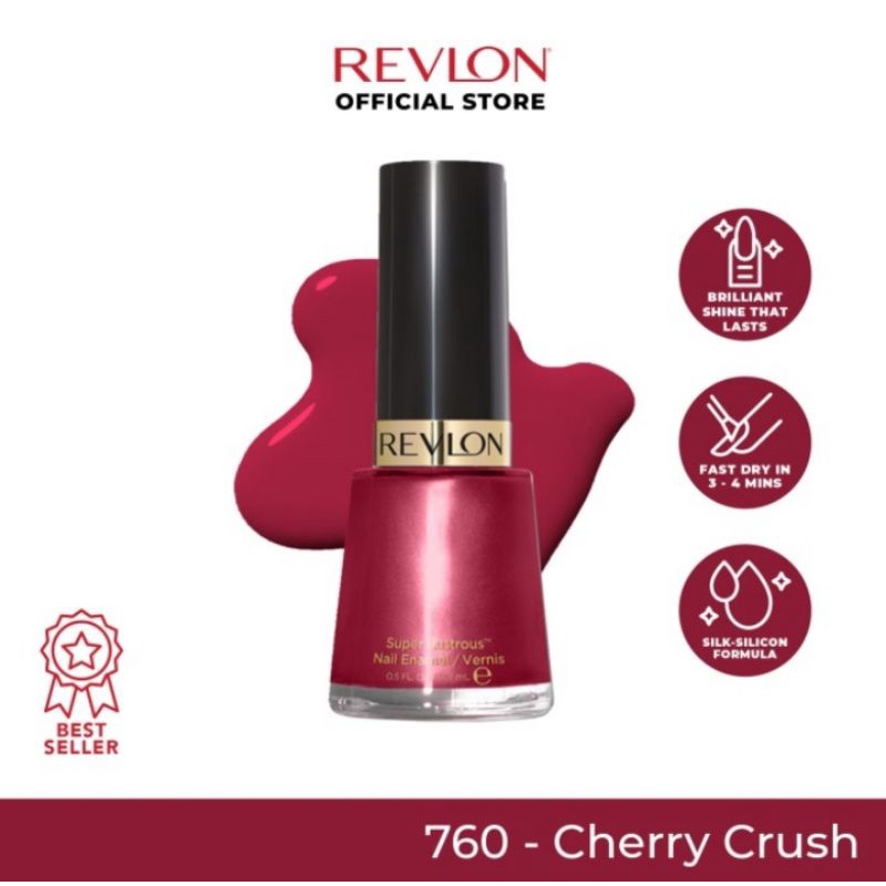 Revlon Nail Enamel Cat Kuku Kutek - Cherry Crush