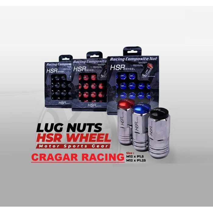Baut Roda Mobil HSR Racing Variasi Mur Lug Nuts