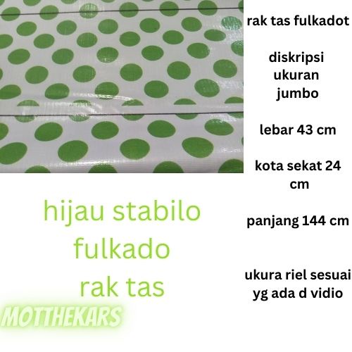 RAK TAS GANTUNG FULLKADOT JUMBO PAKAI RESLETING KANAN KIRI ALAS TRIPLEK RAK SEPATU RAK TAS RAK KOSMETIK RAK HIJAB