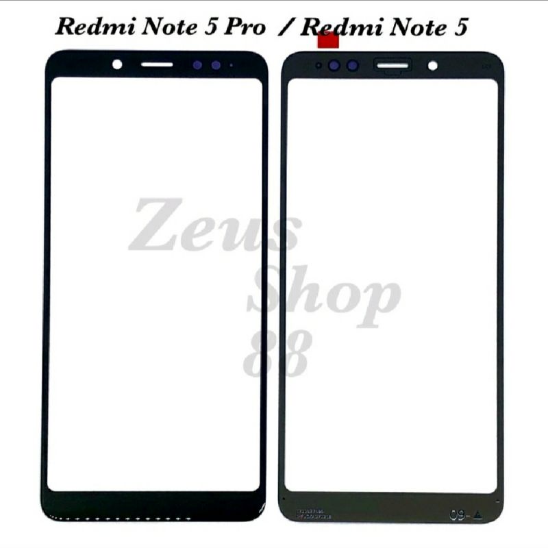 GLASS - KACA OCA LCD TOUCHSCREEN TS + LEM OCA REDMI NOTE 5/ REDMI NOTE 5 PRO