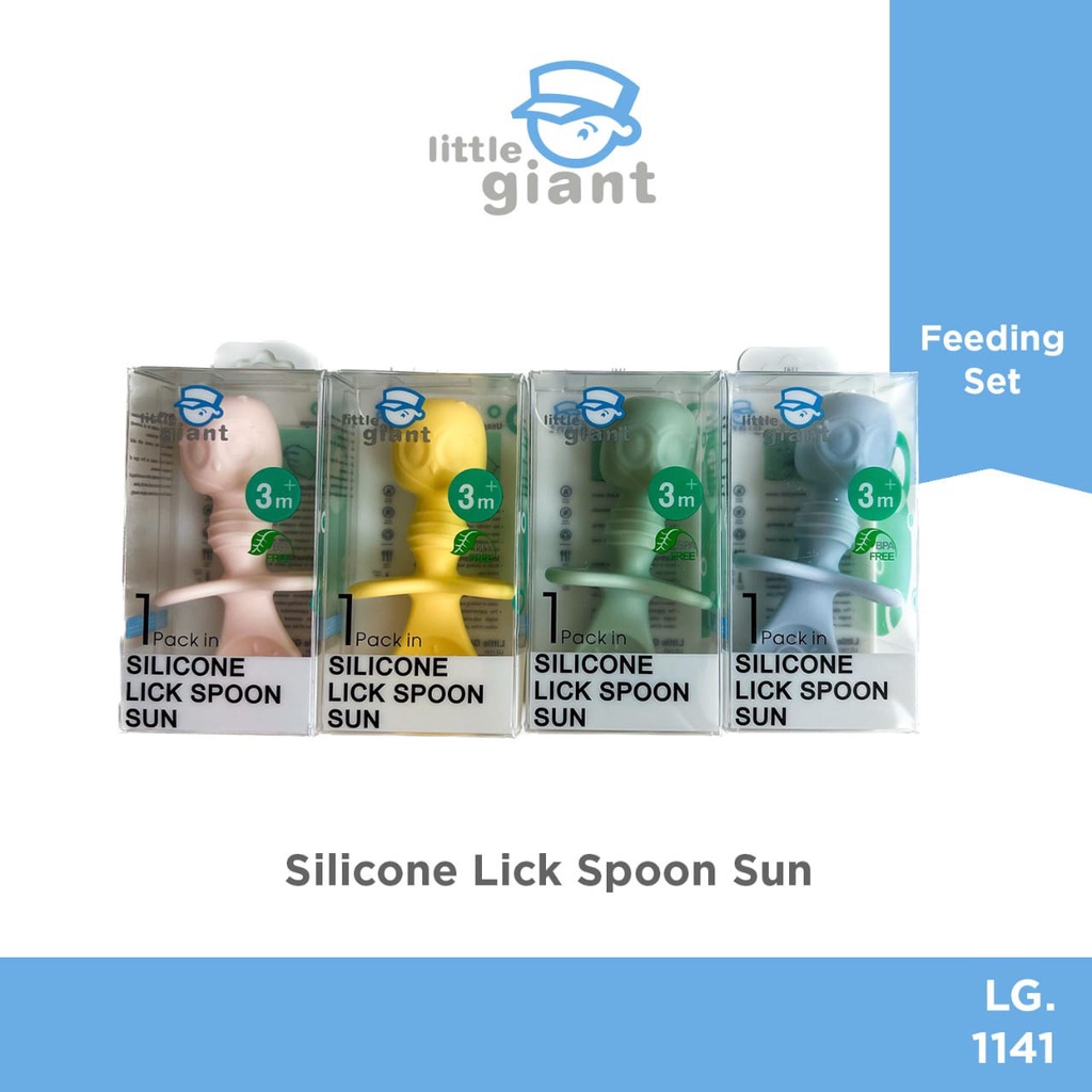 Little Giant Silicone Lick Spoon Sun Sendok Makan Bayi LG.1141