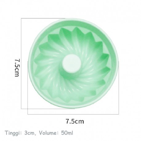Cetakan Silikon Cupcake Bunga Ulir Hati Silicone Mold Premium Love Swirl Heart Oven Safe Babymaniashop
