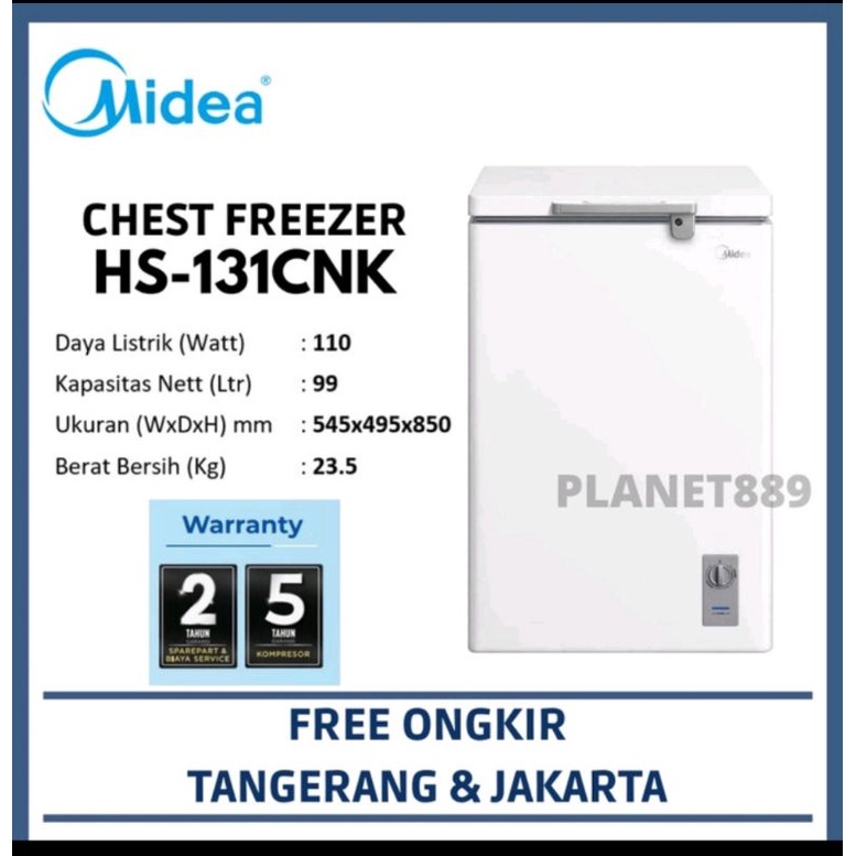 Freezer 100 liter midea (second baru 3 bulan pakai masi bergaransi)