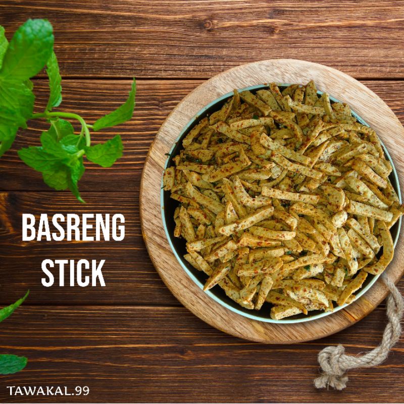 

Basreng Stick Pedas Daun Jeruk, 100 gram makanan gurih renyah,