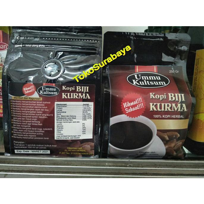 

KOPI RACIK BUMBU ARAB HERBAL BIJI KURMA UMMU KULTSUM 250 gr SALE