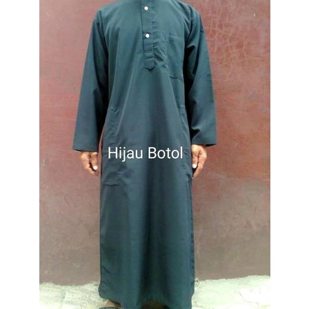 GAMIS JUBAH IKHWAN PRIA LAKI POLOS HALUS TEBAL AWET TEBAL BERGARANSI SIZE UKURAN S M L XL DEWASA TOB